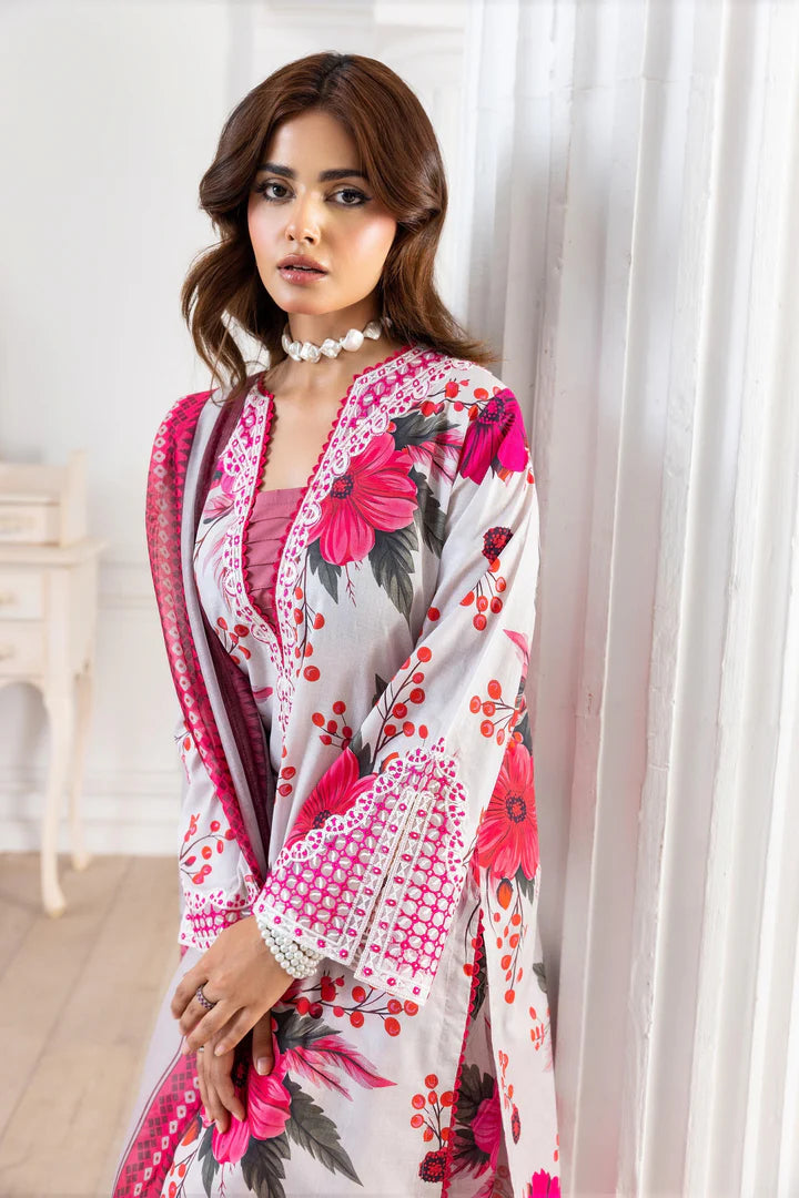 Embroidered Trending Printed Farshi Shalwar Lawn Collection 3 Pc | Raniya.h ZEHRA