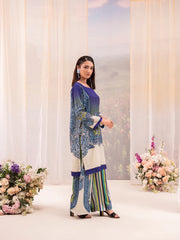Printed Poly Lawn Summer Co-Ords Ready to Wear | Raniya.h OCEAN MIRAGE