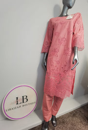 3PC Lawn Embroidered Chikankari Trouser Suit