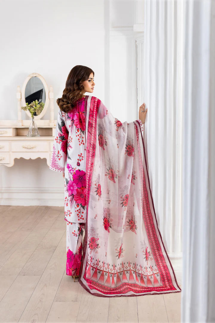 Embroidered Trending Printed Farshi Shalwar Lawn Collection 3 Pc | Raniya.h ZEHRA