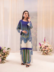 Printed Poly Lawn Summer Co-Ords Ready to Wear | Raniya.h OCEAN MIRAGE