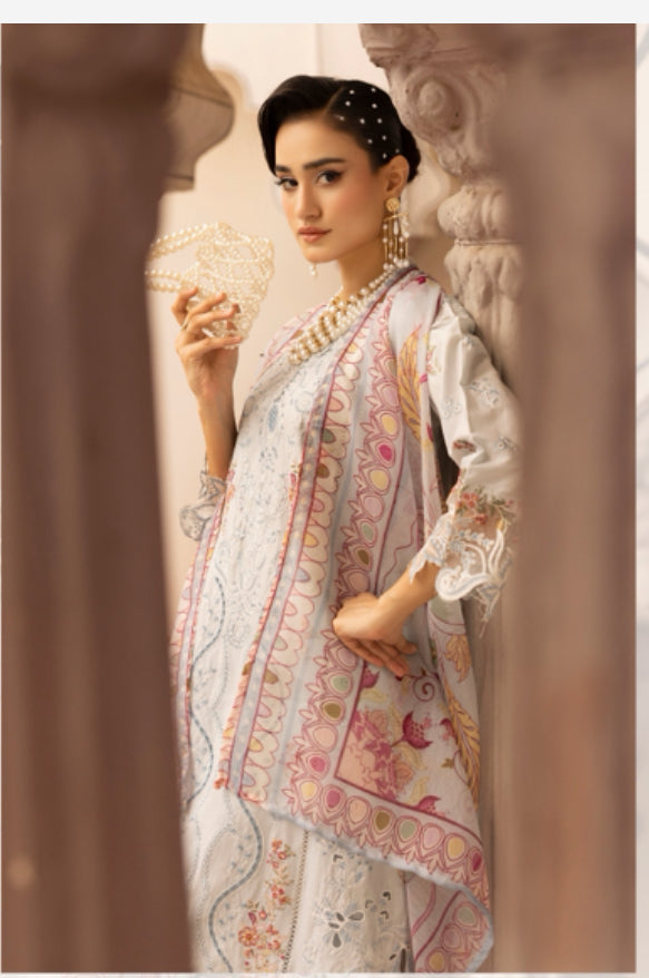 Sahil 3.0 Qalamkar embroidery by Simrans ~ Light Blue