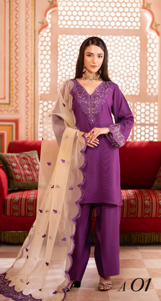 Noor-e-Nazar Luxury Silk Embroidered Collection ~ Ready to Wear ~ Raniya.h