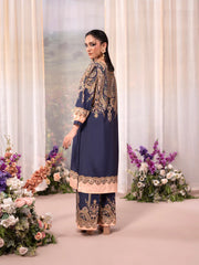 Printed Poly Lawn Summer Co-Ords Ready to Wear | Raniya.h MIDNIGHT BLUSH