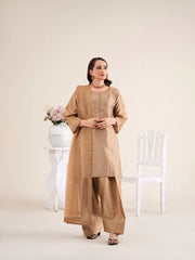 3pc Raw Silk Farshi Shalwar suit | Raniya | ZEENAT-E-SAHAR